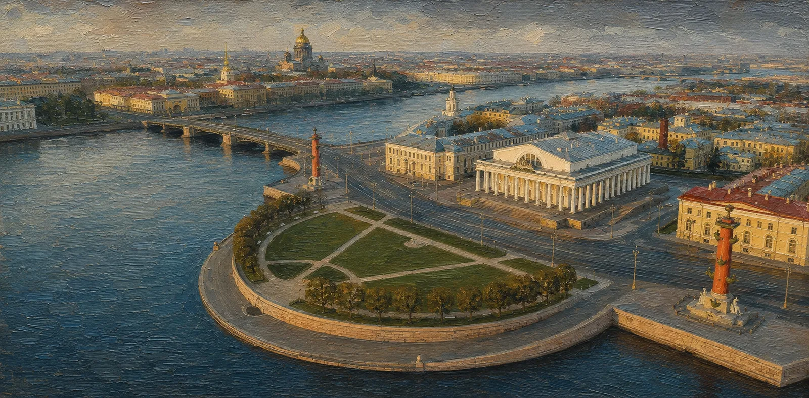 Стрелка Васильевского острова в Санкт-Петербурге