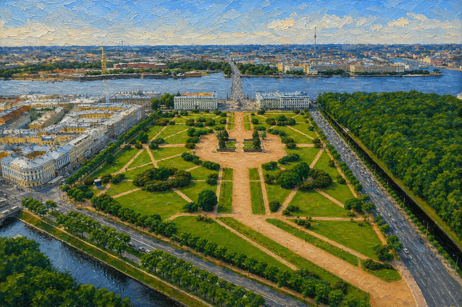 Марсово поле в Санкт-Петербурге