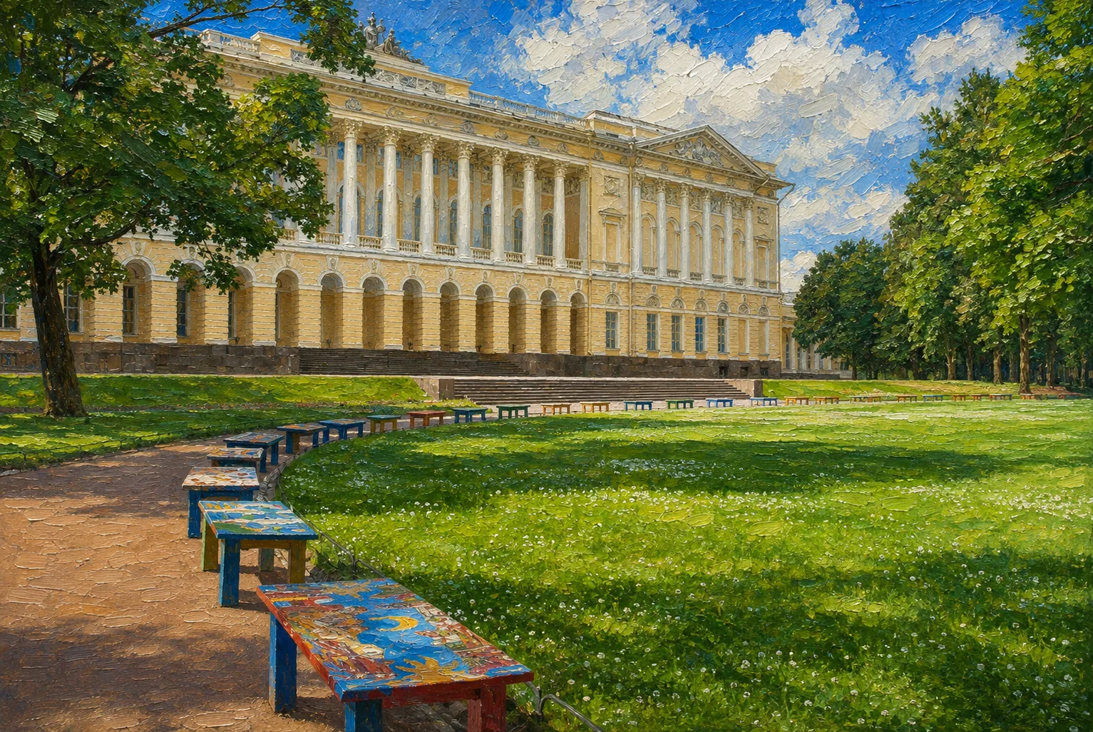 Михайловский сад в Санкт-Петербурге