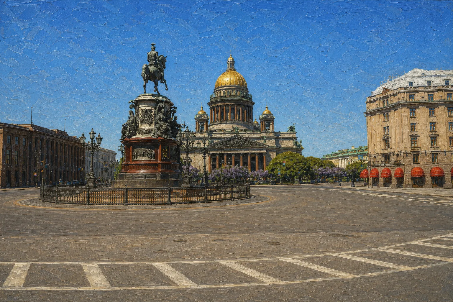 Исаакиевская площадь в Санкт-Петербурге