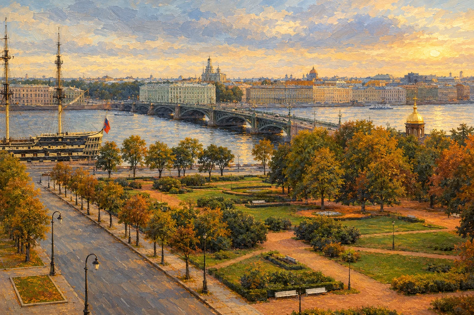 Троицкая площадь в Санкт-Петербурге